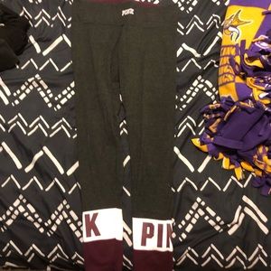 Heather Gray VS PINK leggings